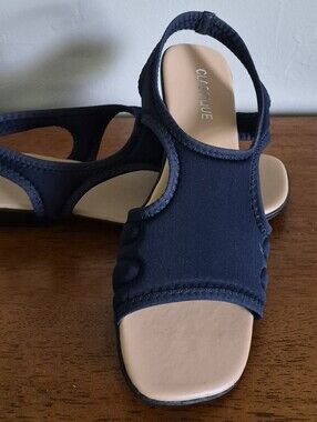 Classicique Navy Slingback Comfort Sandal for Women